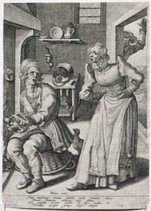 La regañona de Jacques II de Gheyn